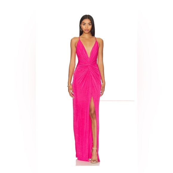 Katie May Dresses & Skirts - Katie May Pixie Gown in pink peacock revolve maxi dress WORN ONCE